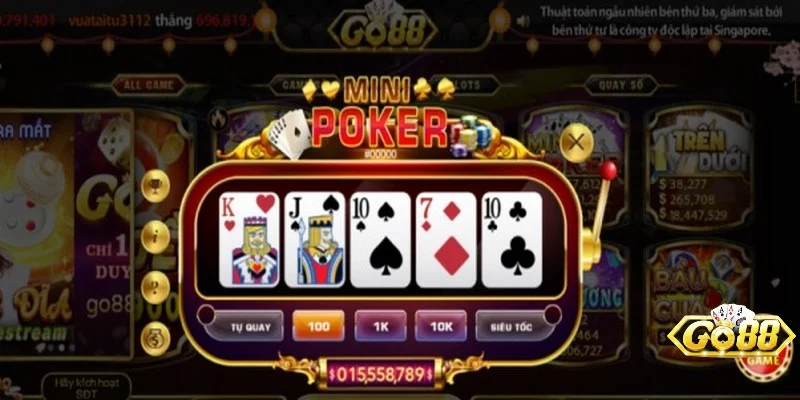 Tính năng trong Mini Poker Go88